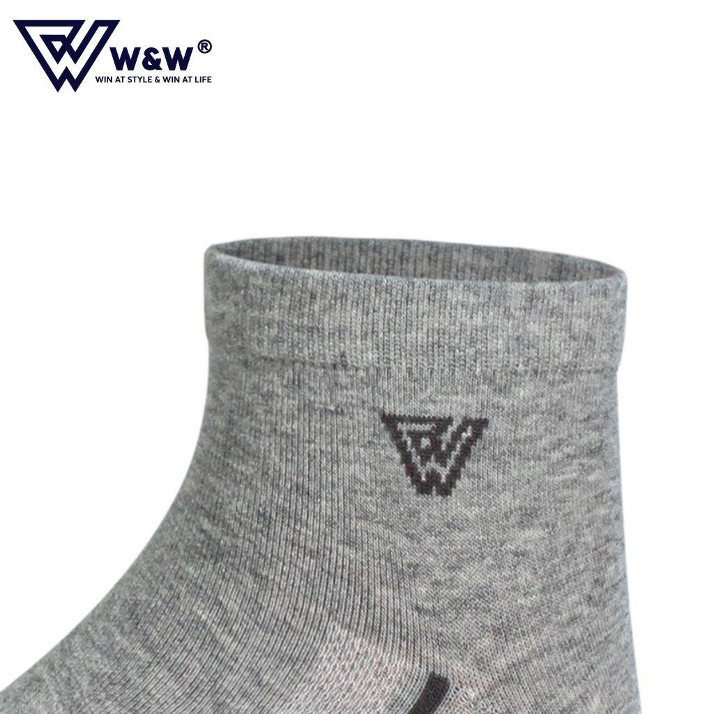 Tất Nam W&W Cao Cổ Thể Thao Khử Mùi, Kháng Khuẩn, Chống Hôi Chân Cao Cấp WM24