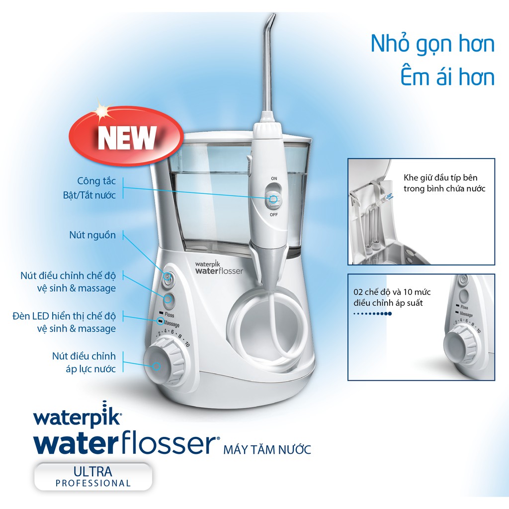 Máy tăm nước Waterpik WP660 Ultra Professional | Hàng từ Mỹ