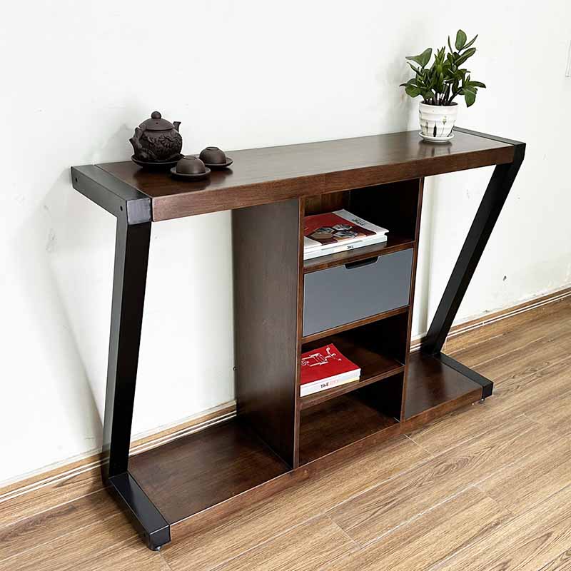 Bàn console bàn trang trí mặt gỗ khung sắt Juno sofa CSTCT049 120x30x85 cm