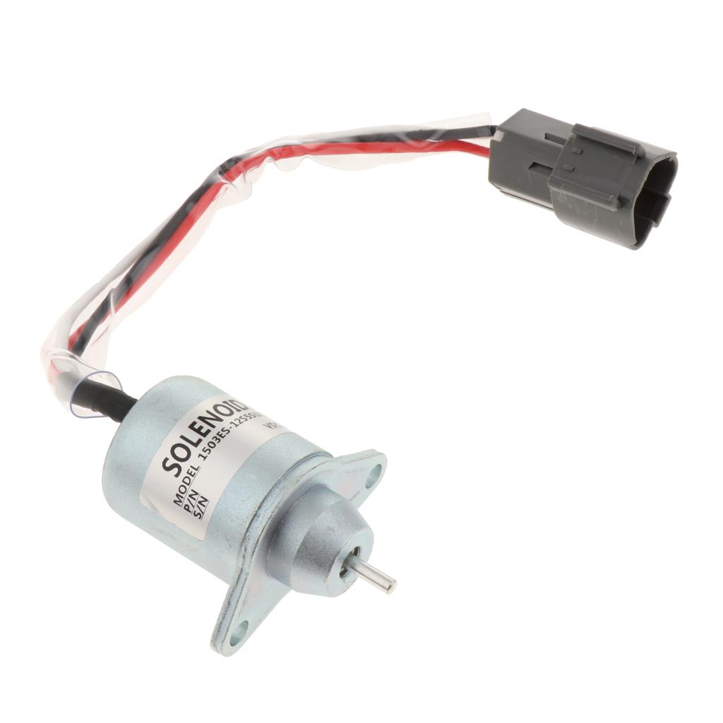 2 Pieces 1503ES-12S5SUC12S Fuel Shut Off Solenoid for Woodward Engine