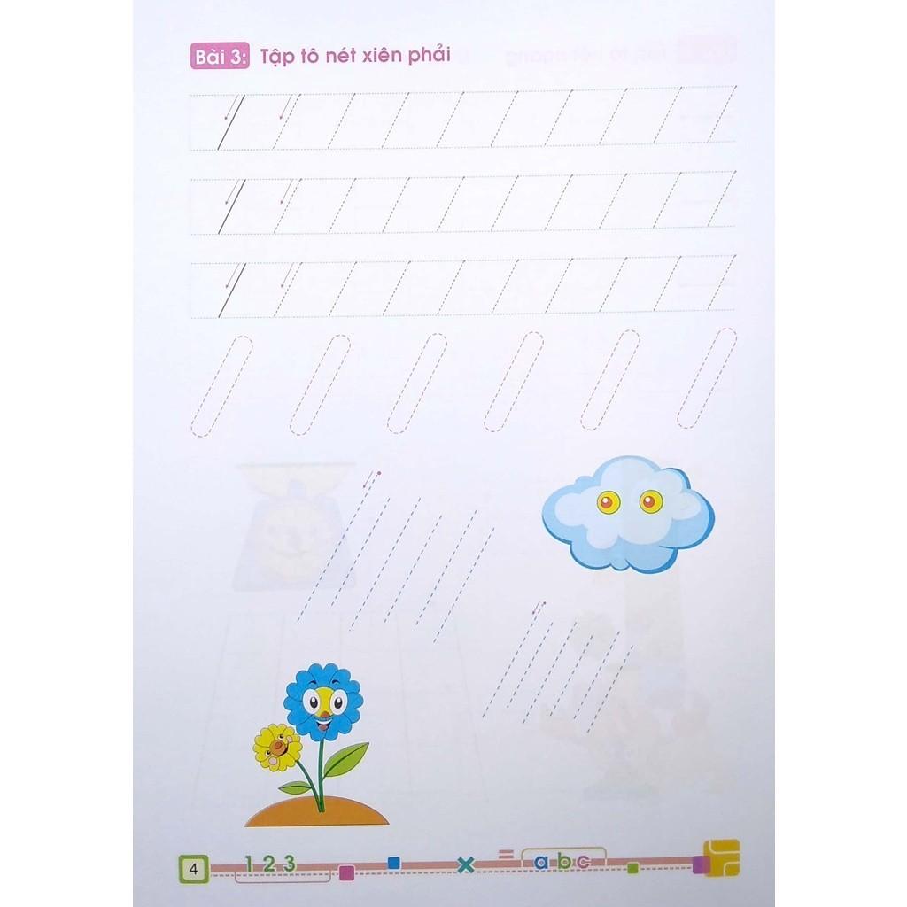 Tủ  Cho Bé Vào Lớp 1 - Bé Tập Tô Nét Cơ Bản - Dành Cho Bé 4-5 Tuổi (2022)  - Bản Quyền