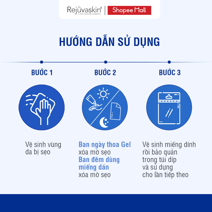 Bộ Sản Phẩm Xóa Mờ Sẹo REJUVASKIN Scar Heal Kit