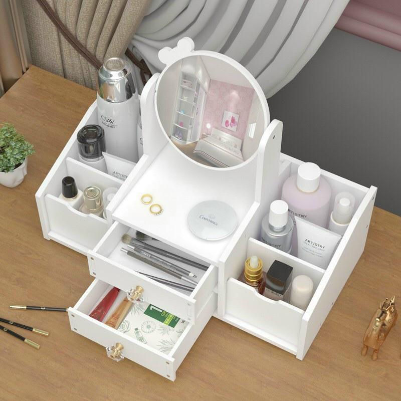 ️Kệ Mỹ Phẩm️ Mini, Kệ Để Đồ Trang Điểm Có Kèm Gương