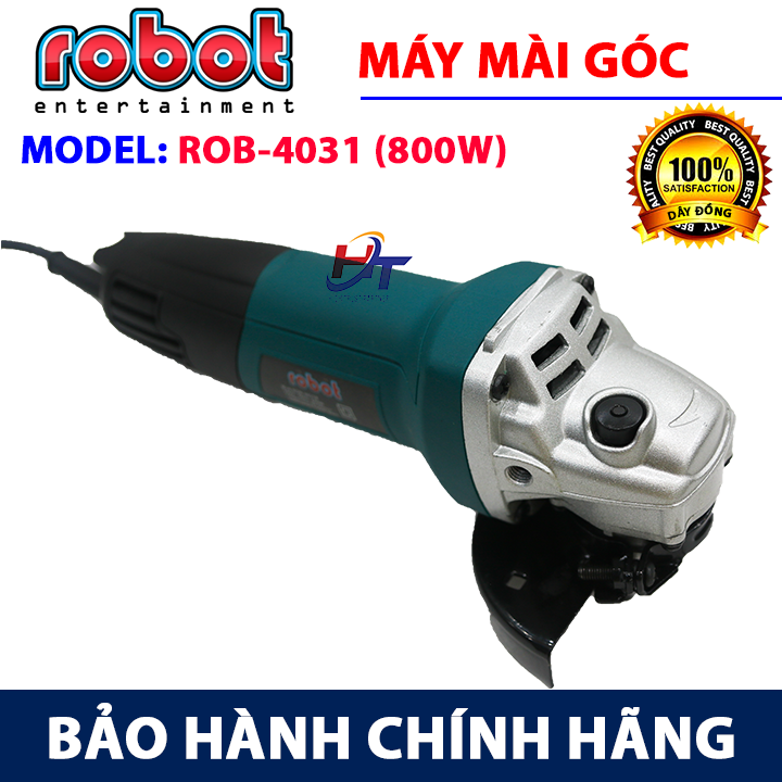 Máy mài góc, máy cắt sắt, cắt gạch, máy mài cầm tay đa năng ROBOT ROB-4031B - Lõi đồng - công suất 800w