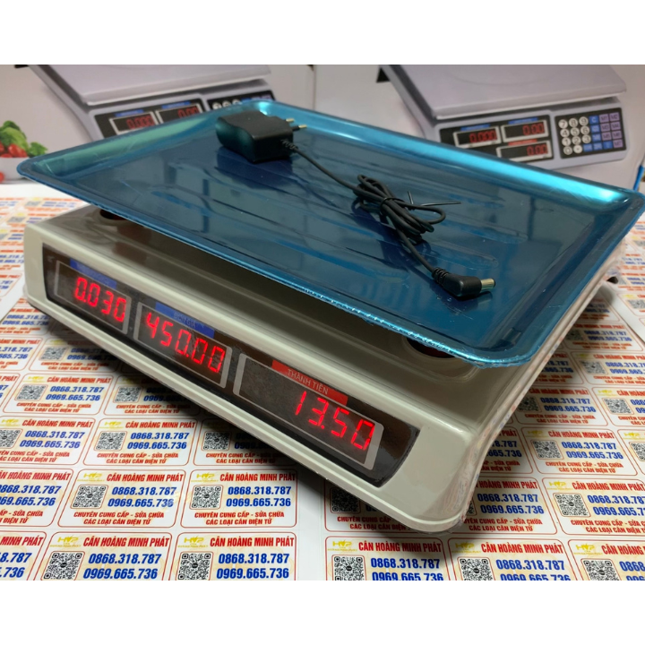 Cân điện tử tính tiền HOÀNG MINH PHÁT 40kg HM838 phù hợp cân hỏa quả, đồ dùng, thực phẩm