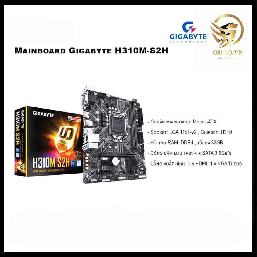 Hình ảnh Main Máy Tính Bo Mạch Chủ Gigabyte H310M DS2 Mainboard Chính Hãng 