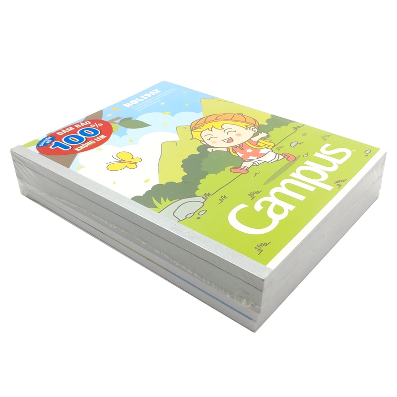 Vở Campus A5 5 Ô Ly (2 x 2 mm) 96 Trang ĐL 100 Holiday - Mẫu 2