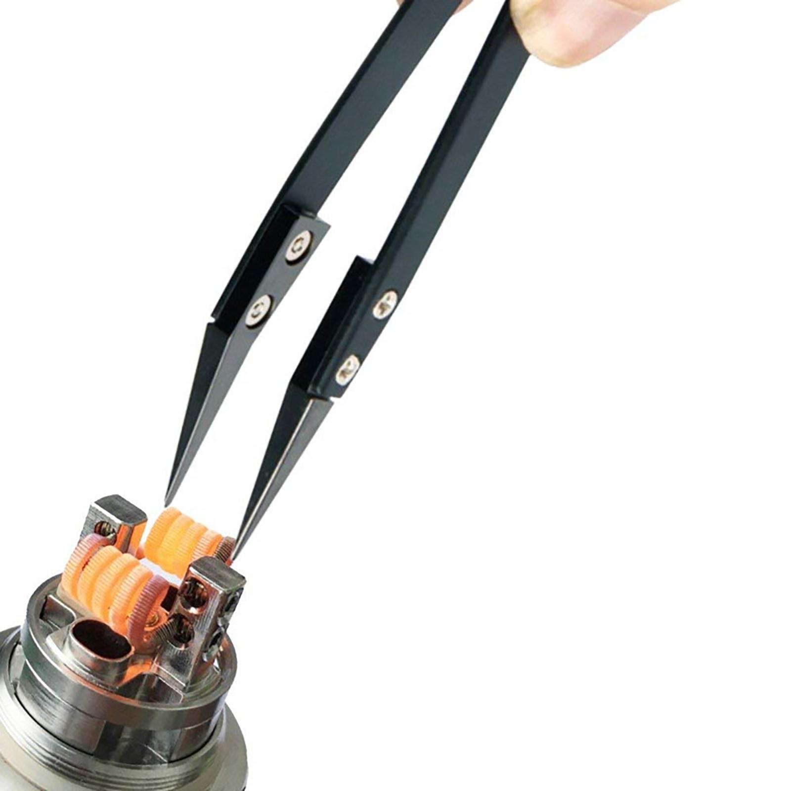 3x Ceramic Tweezers Maintenance Tool for Circuit Board Welding And Soldering