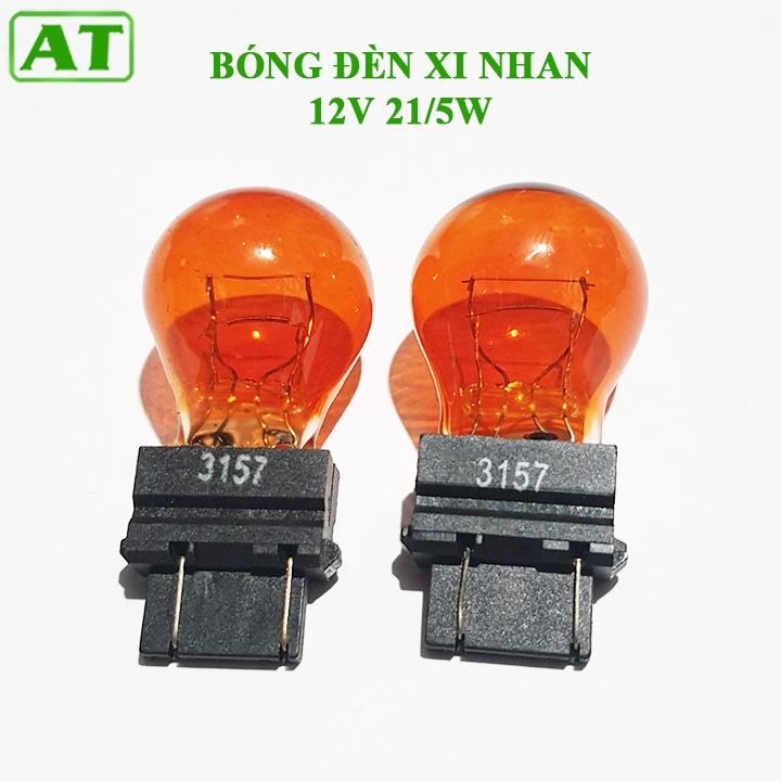 Bóng Đèn Xi Nhan Ô Tô Đui Cắm 3157 2 Tóc 12V 21/5W Màu vàng