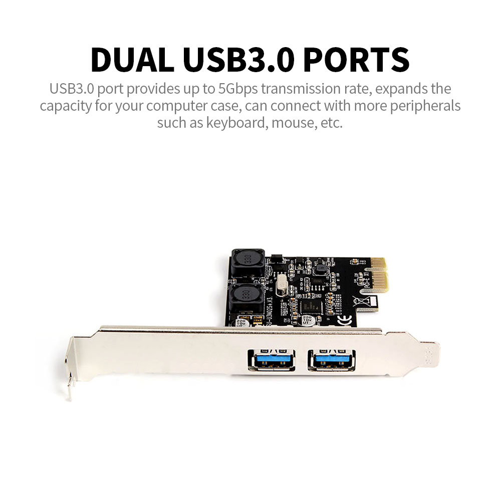 Bộ Chuyển Đổi Tốc Độ Cao PCI-E Sang Dual USB3.0 Cho Máy Tính Để Bàn