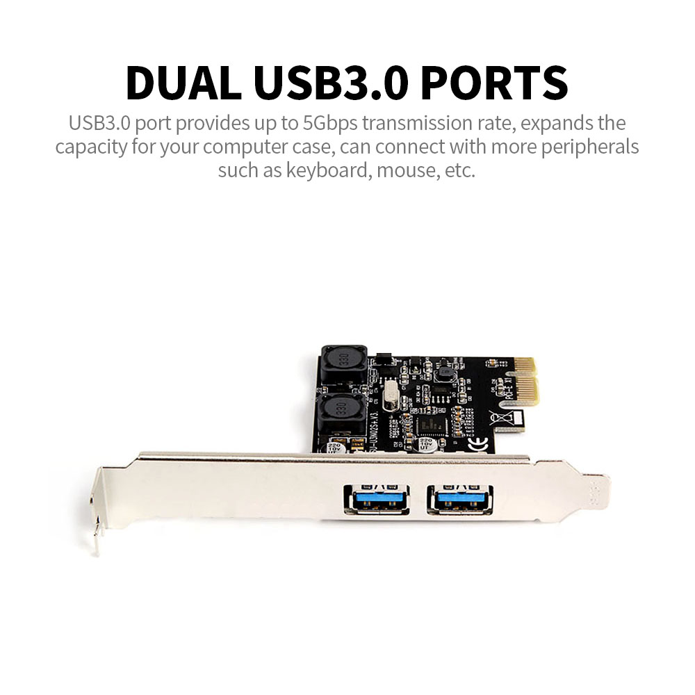 Bộ Chuyển Đổi Tốc Độ Cao PCI-E Sang Dual USB3.0 Cho Máy Tính Để Bàn