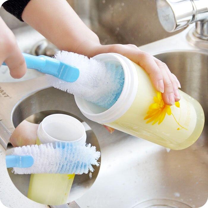 1pc Long handle Cup Brush Strong Decontamination Bottle Cleaning Brush