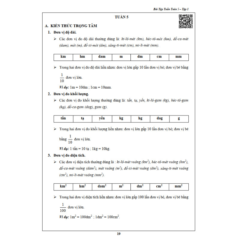 Bài Tập Tuần Toán 5 - Tập 1
