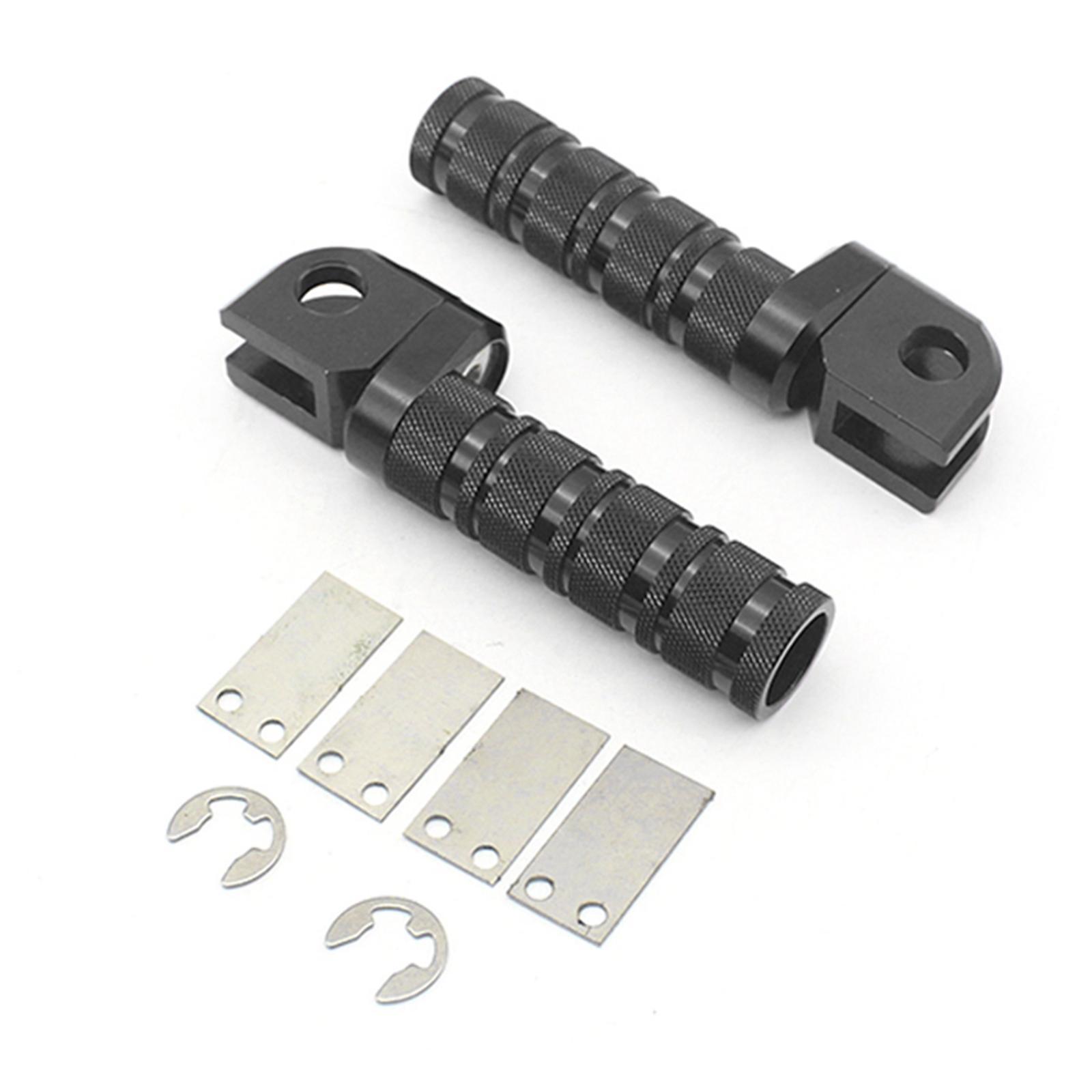Front Foot Pegs Fit for   Z650 Z900 Z750 Z750R  ER-6N Black
