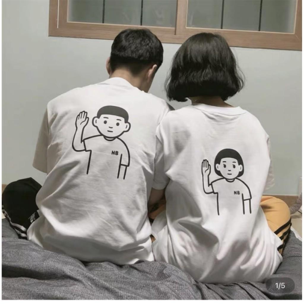 Áo thun nam tay lỡ form rộng Boy and Girl NB vải cotton trumunisex aothununisex