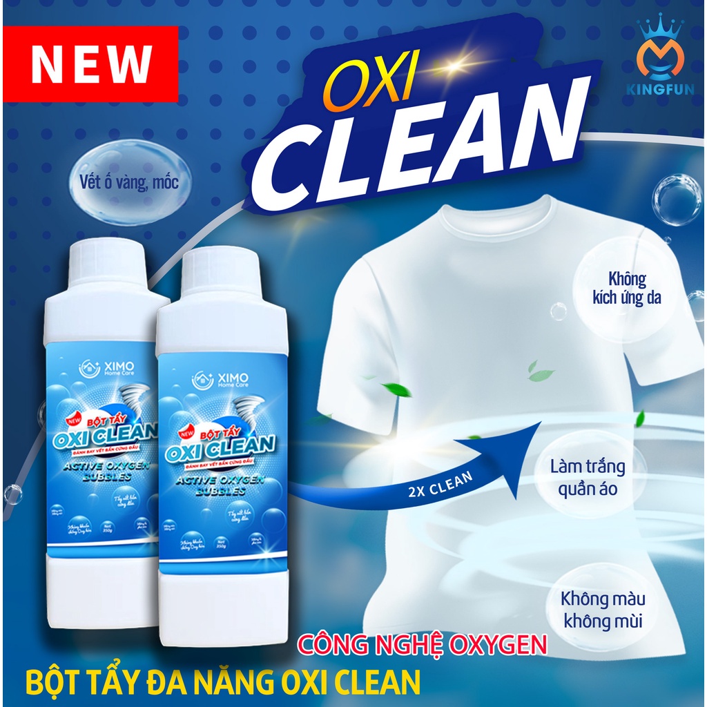 Bột tẩy trắng quần áo đồ gia dụng đa năng Oxi Clean Ximo 350G