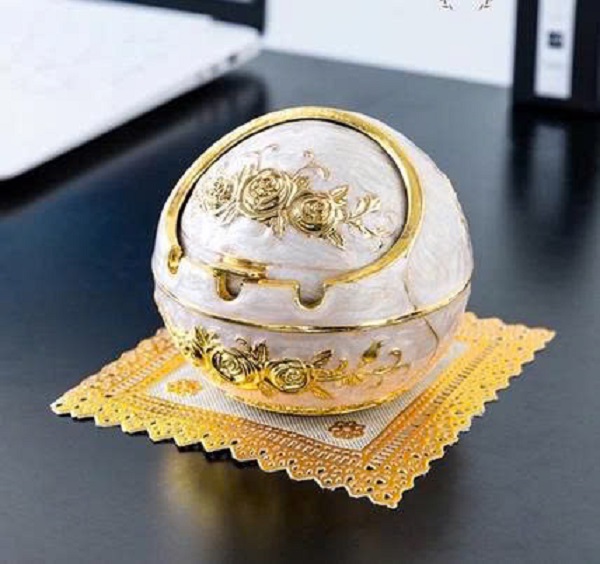 [KoSuyTu] GẠT TÀN TRÒN - Chất Liệu Hợp Kim Cao Cấp Ko Gỉ 10 x 9 CM - Có Nắp Đậy Sạch Sẽ – Thiết Kế Sang Trọng, Tinh Tế, Bền Đẹp Và Tiện Dụng