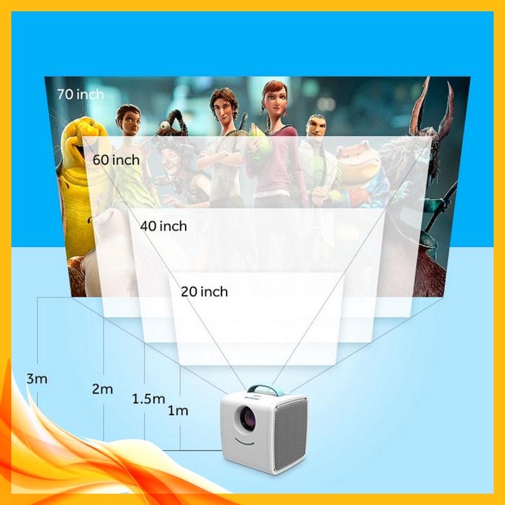 Máy chiếu mini Q2 LCD PROJECTOR hỗ trợ độ phân giải 1080P ️