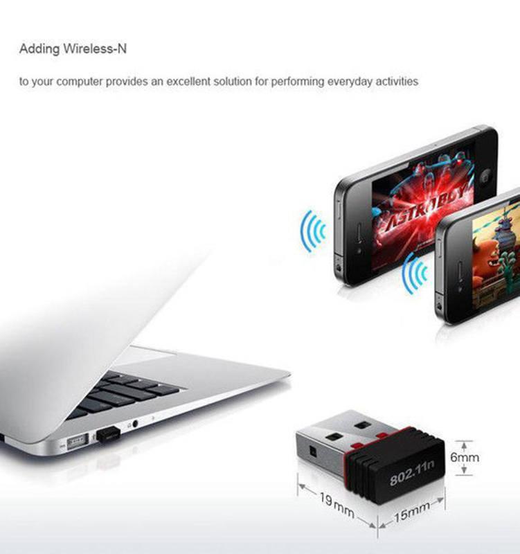 Phong Cách Mới Nhất Card Mạng Không Dây USB Card Mạng Mini USB Card Mạng Không Dây Máy Tính USB Wifi Nhận Bộ Phát