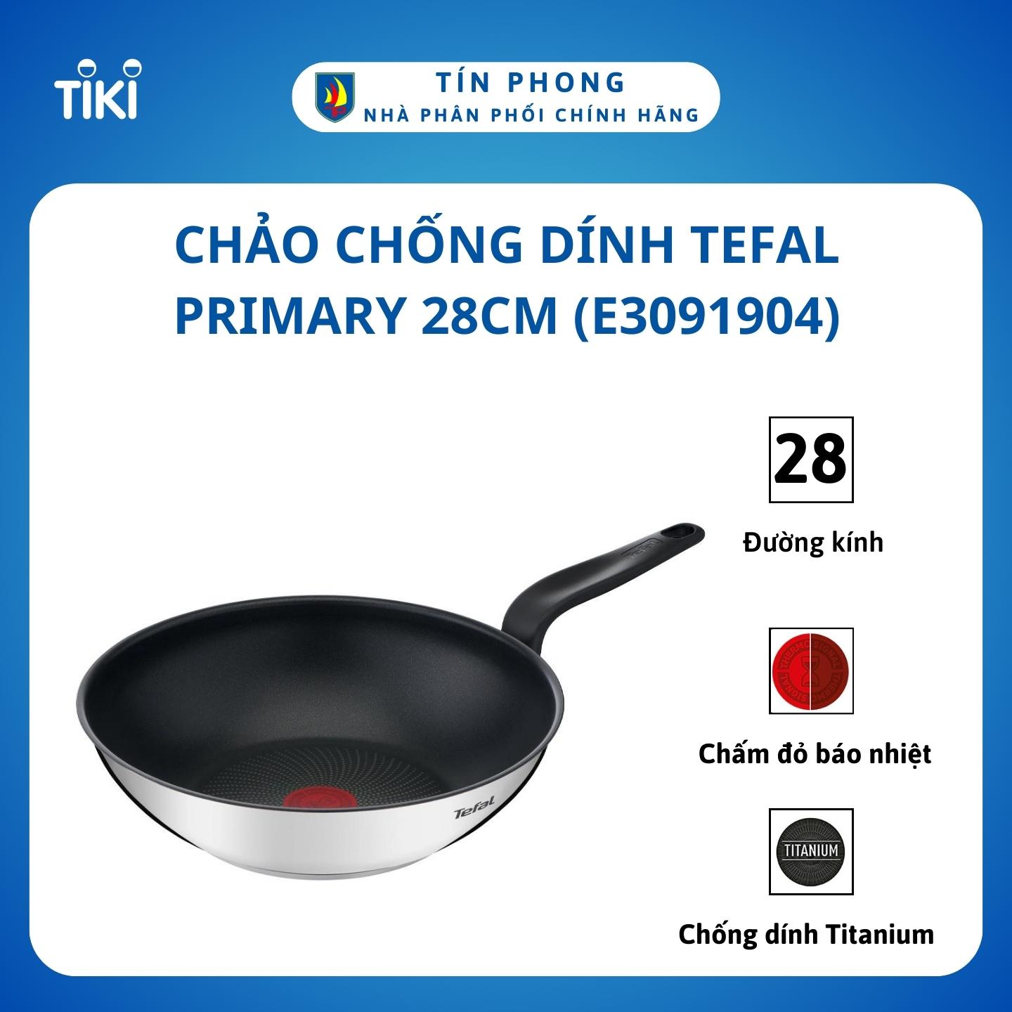 Chảo chống dính  Tefal Primary 28cm (E3091904) - Dùng mọi loại bếp - Hàng chính hãng