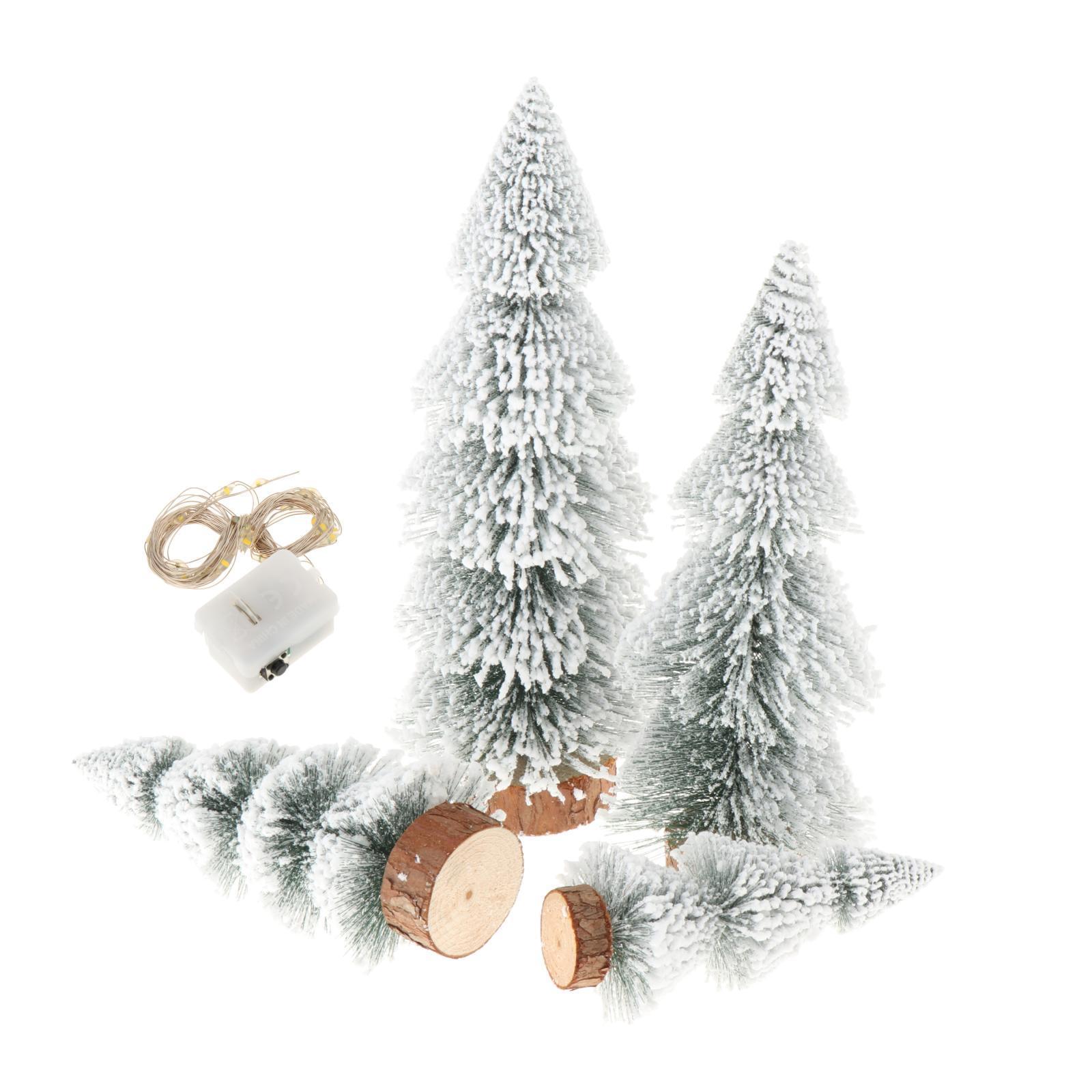 Artificial Christmas Tree Ornament with Lights for Xmas Office Shop Showcase