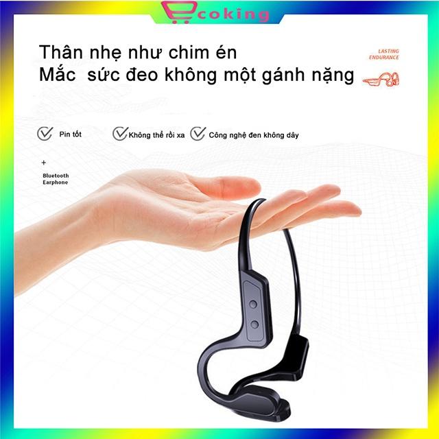 Tai Nghe Không Dây dẫn truyền qua xương Bluetooth X1 ECOKING{TẶNG KÈM TAI NGHE DÂY} âm thanh vòm HIFI có micro nói