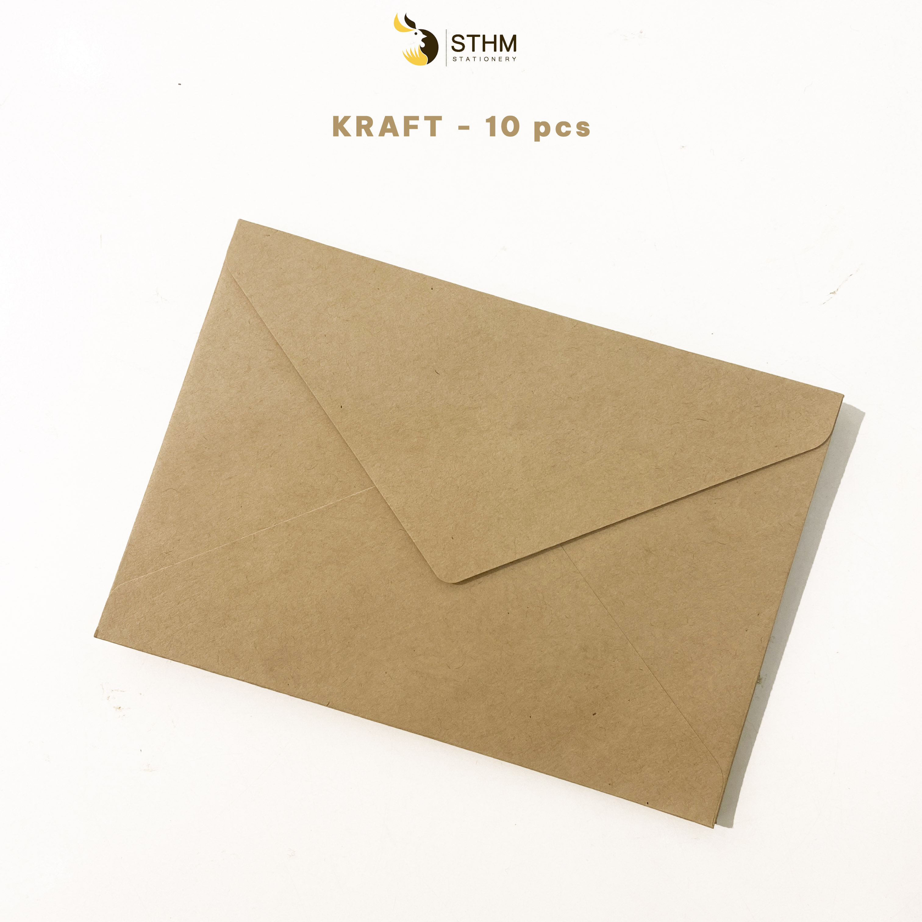 10 bao thư cao cấp - giấy mỹ thuật nhám- 11x16cm - STHM stationery