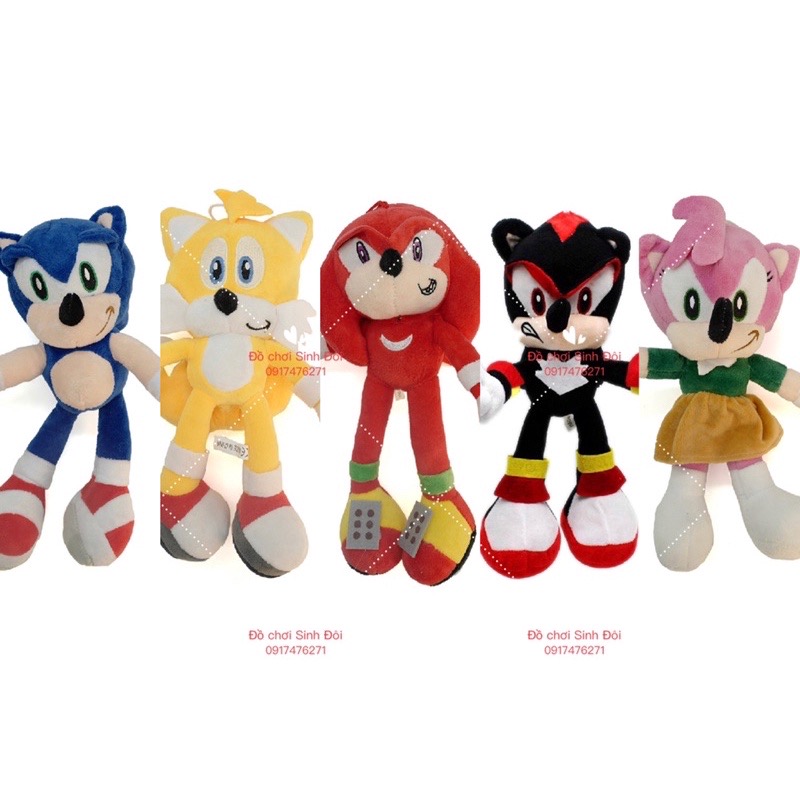 Thú bông SONIC 28cm - màu xanh