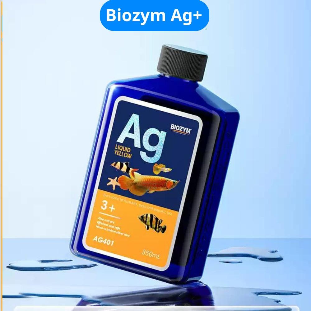 Biozym Ag+ Liquid Yellow - xử lý nấm cá cảnh cực hiệu quả- xử lý Thối Thân, Xuất Huyết, Xù Vảy-phụ kiện thủy sinh