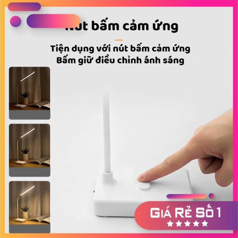 Đèn Học Chống Cận Để Bàn Sạc Tích Điện, Gấp Gọn 3 Chế Độ Sáng