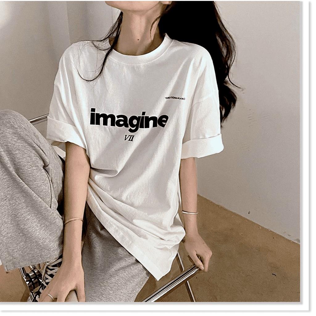 Áo Thun Nam Nữ Imagine VII Unisex - Kiểu áo phông form rộng tay lỡ Ulzzang AQA1807 32 aomivn