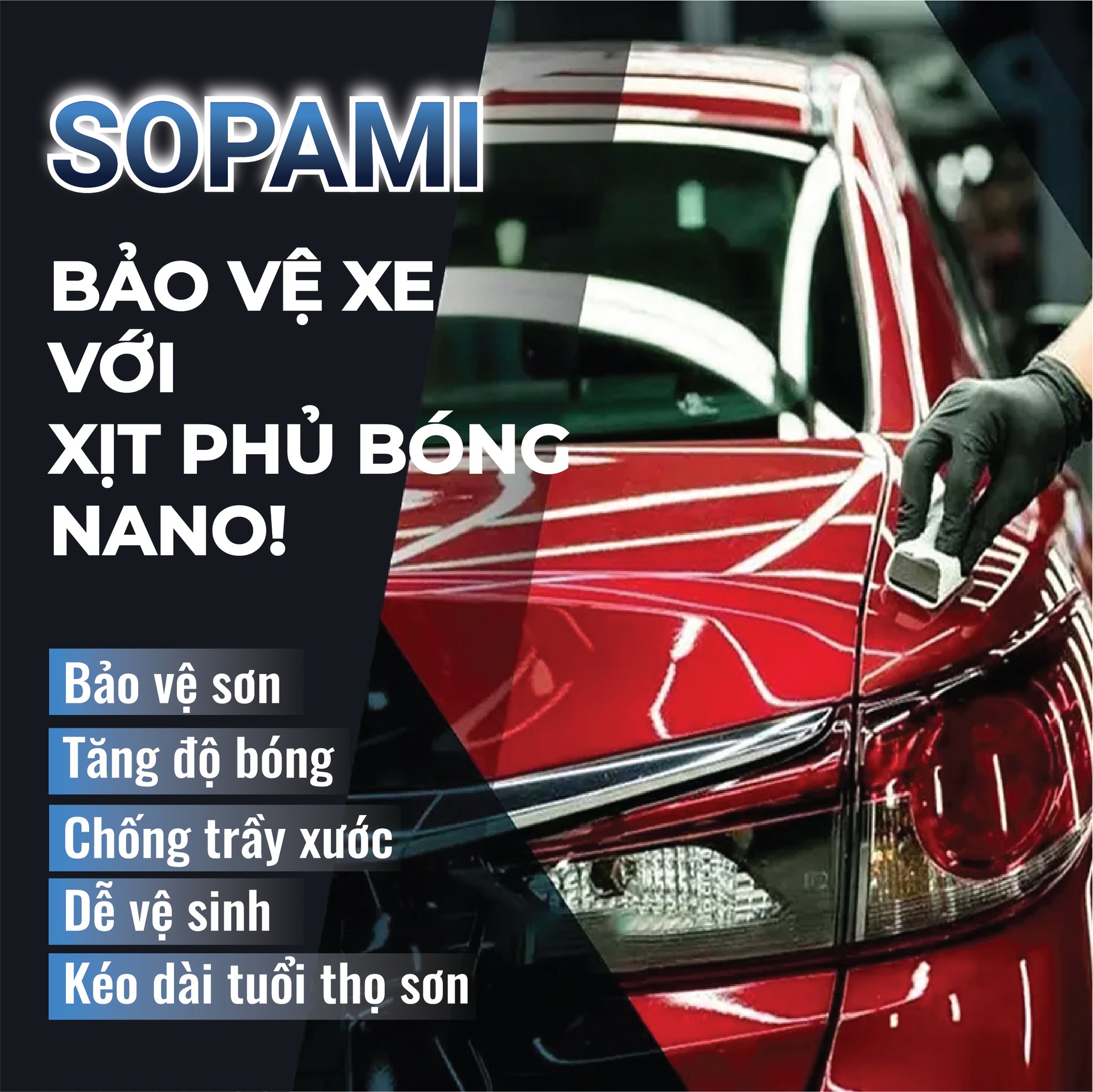 Chai Xịt Phủ Gốm Ceramic Và Phủ Bóng Vỏ Xe Và Kính Giúp Xe Luôn Sáng Bóng Và Sạch Sẽ Dùng Cho Ôtô Xe Máy