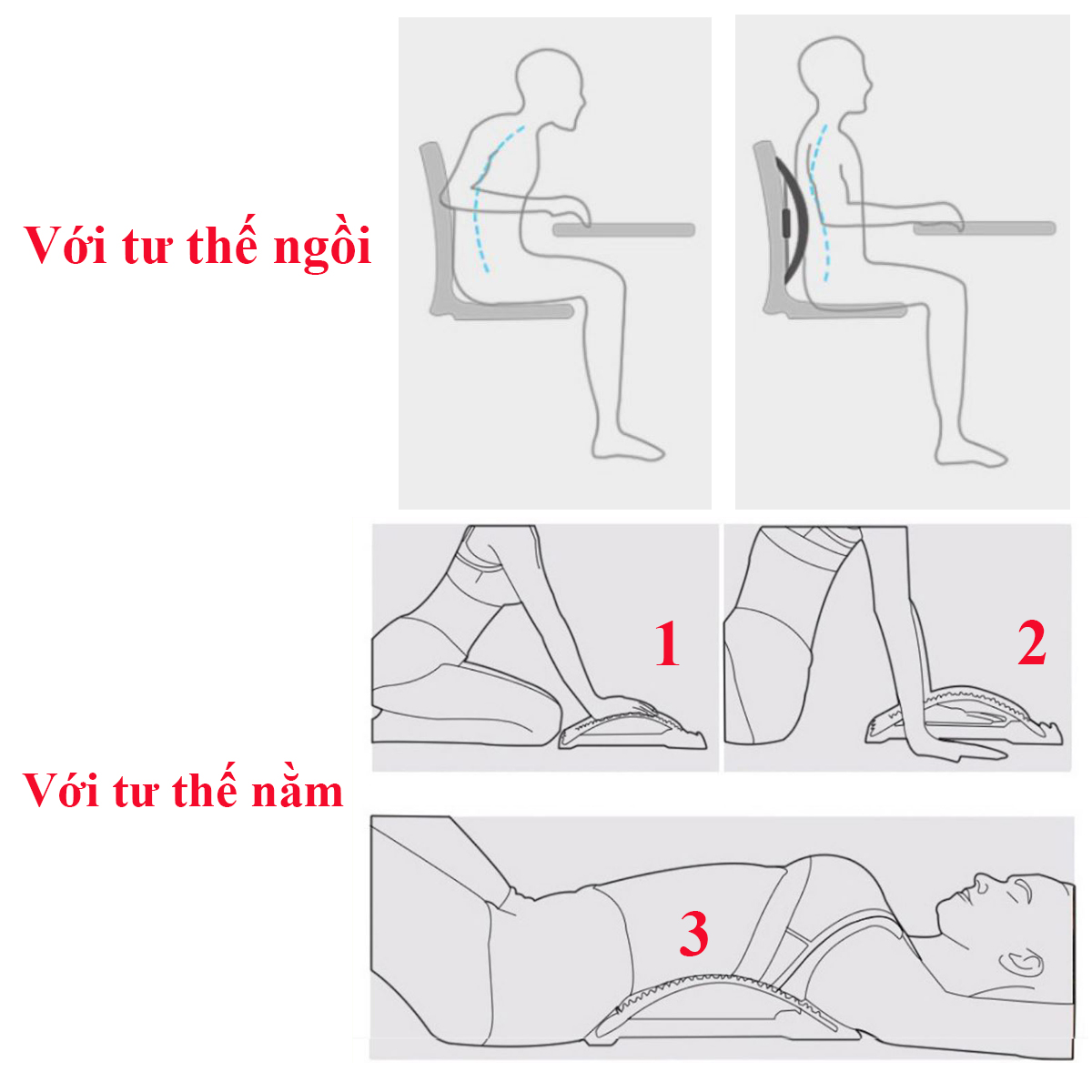 [96 Điểm Châm Cứu, 10 Điểm Từ Lớn, Miếng Đệm Silicon] Khung Định Hình Cột Sống Lưng -  Khung Nắn Chỉnh, Kéo Giãn Các Đốt Sống Lưng Chất Lượng Cao Cấp - Giao màu ngẫu nghiên.