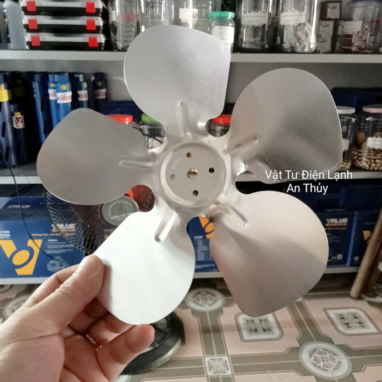 Cánh quạt nhôm tủ lạnh COCA đường kính 20cm - Cánh quạt nhôm tủ mát - Cánh quạt tủ đông 20cm, cánh quạt nhôm tản nhiệt