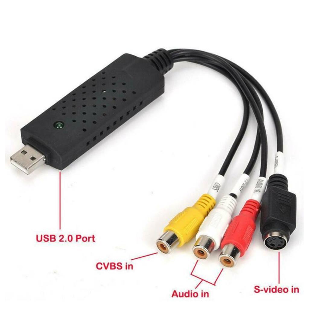 Video Audio VHS RCA to DVD Converter Capture Card Adapter Win 10 8 7 XP