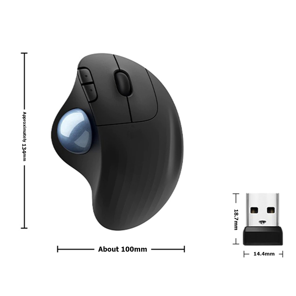 Chuột Không Dây M575 Dùng Cho Văn Phòng, Thiết Kế - M575 2.4G Wireless Trackball Mouse Ergonomic Office Drawing Mice Laptop Computer Ergonomic Mice Silent