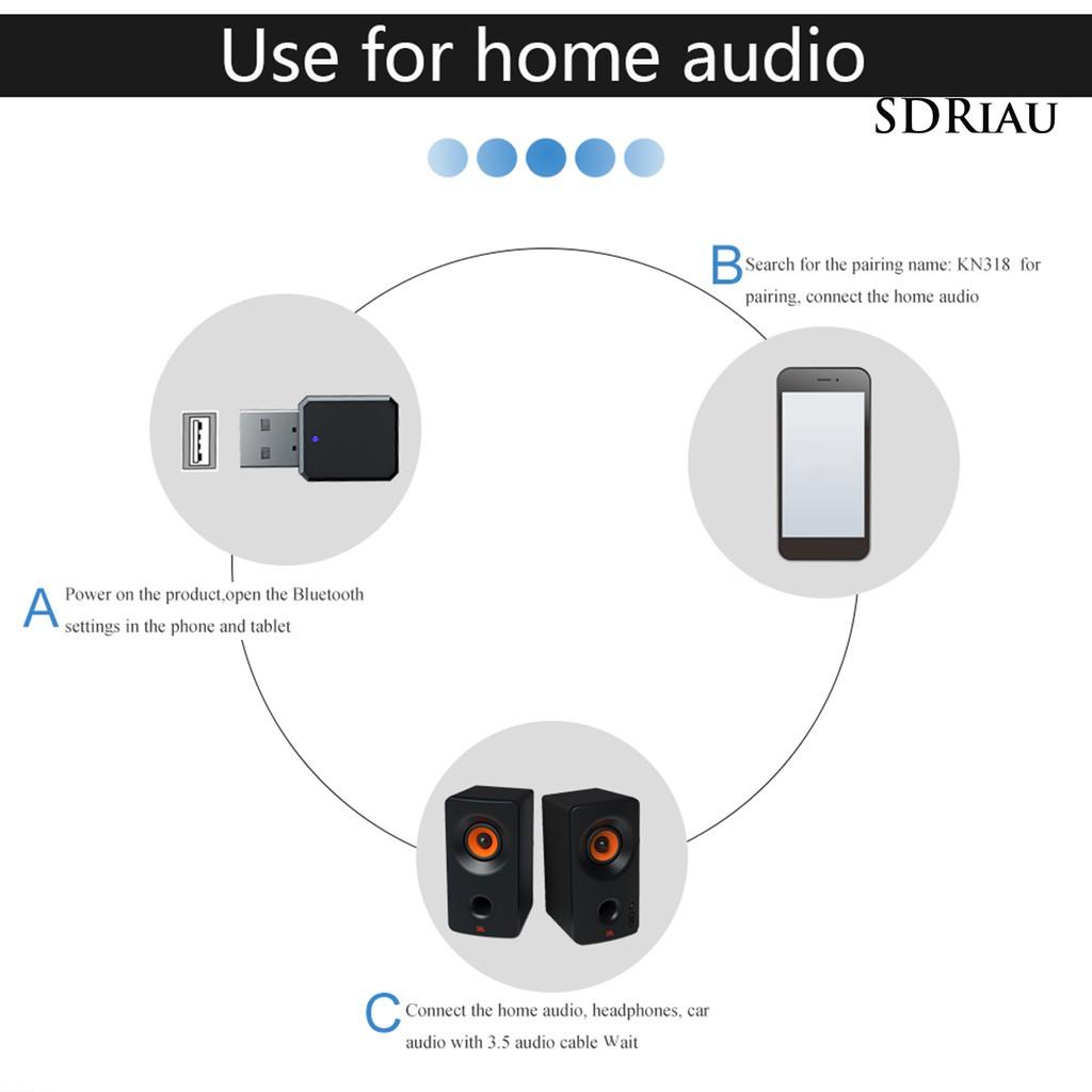 Bộ Chuyển Đổi Âm Thanh Bluetooth 5.0 Xpq330 2 Trong 1 Cho Xe Hơi