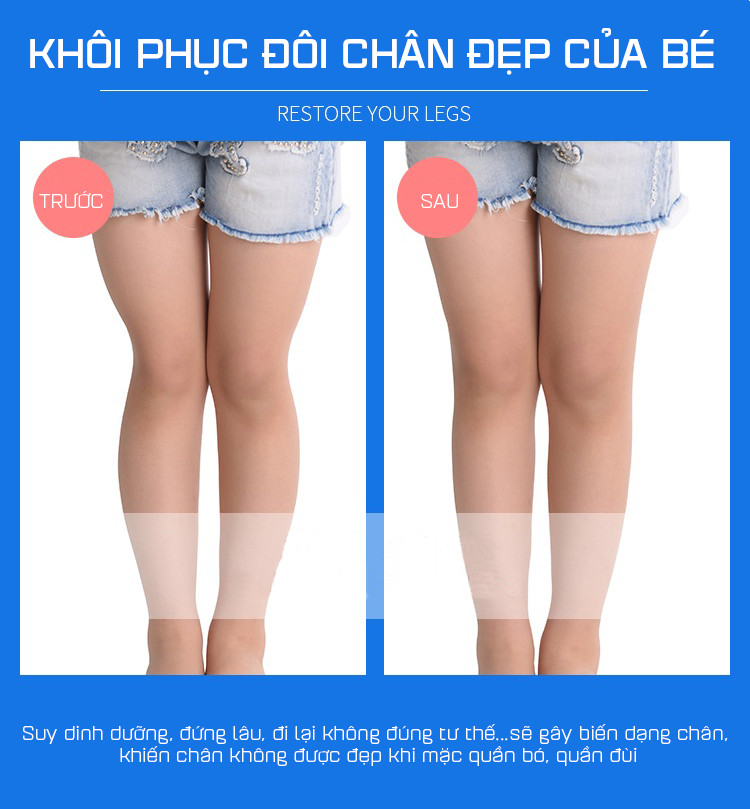 Đai Nắn Thẳng Chân Bằng Áp Suất Hơi Chữa Chân Vòng Kiềng Cho Bé