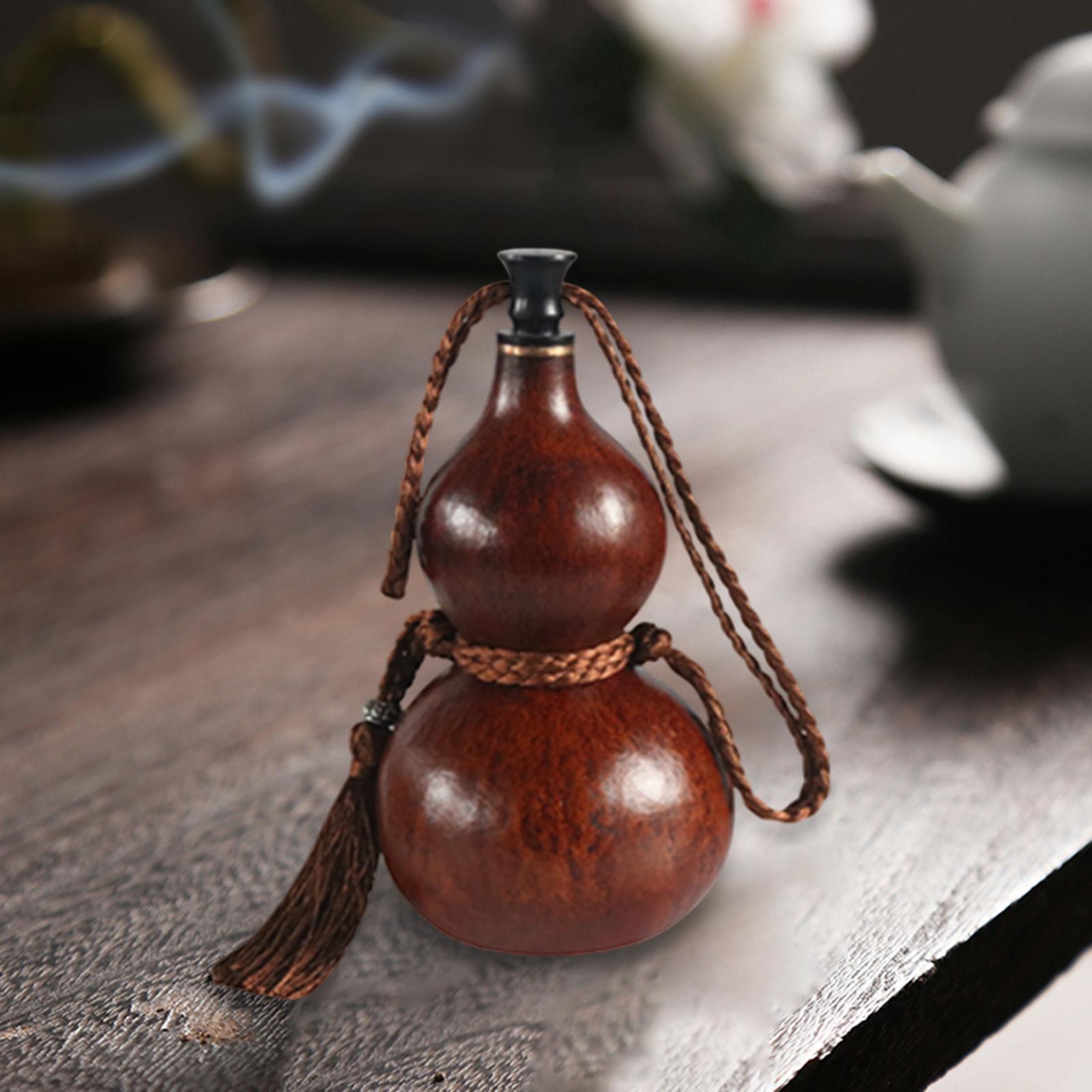 Gourd Handcrafts Outdoor Activities Leakproof Multifunction Gourd Water Bottle Flagon for Tabletop Kitchen Indoor Hotel