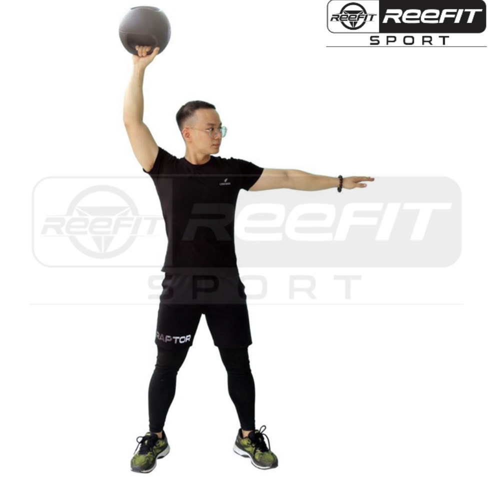 Bóng đập Medicine Ball 5kg có tay cầm RF54002