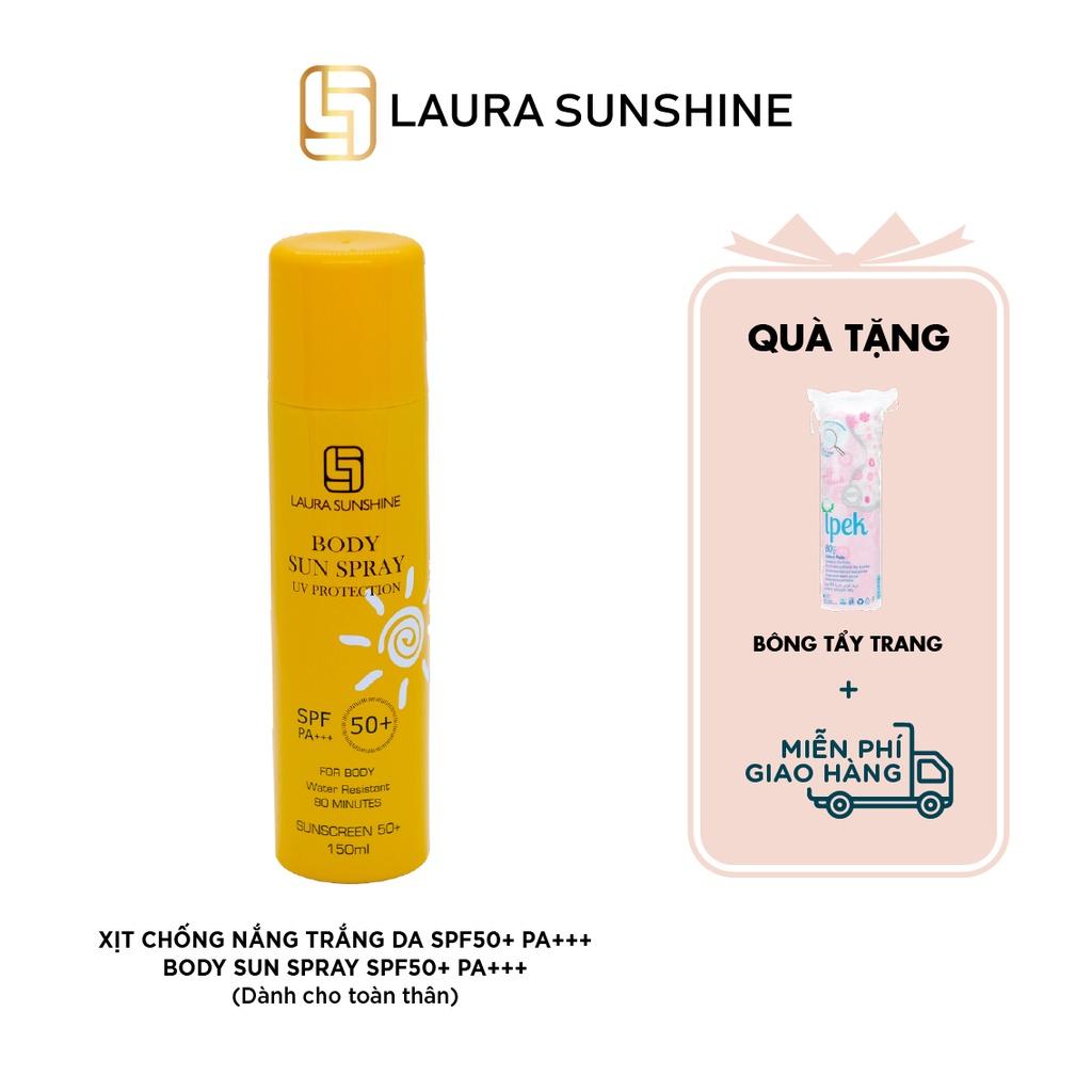 Xịt chống nắng toàn thân Body Sun Spray SPF50+ 150ml - Laura Sunshine - Nhật Kim Anh