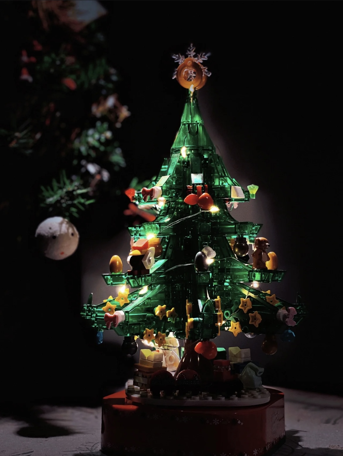 Đồ Chơi Lắp Ráp Mô Hình Hộp Nhạc Cây Thông Noel Xanh - PCS STORE