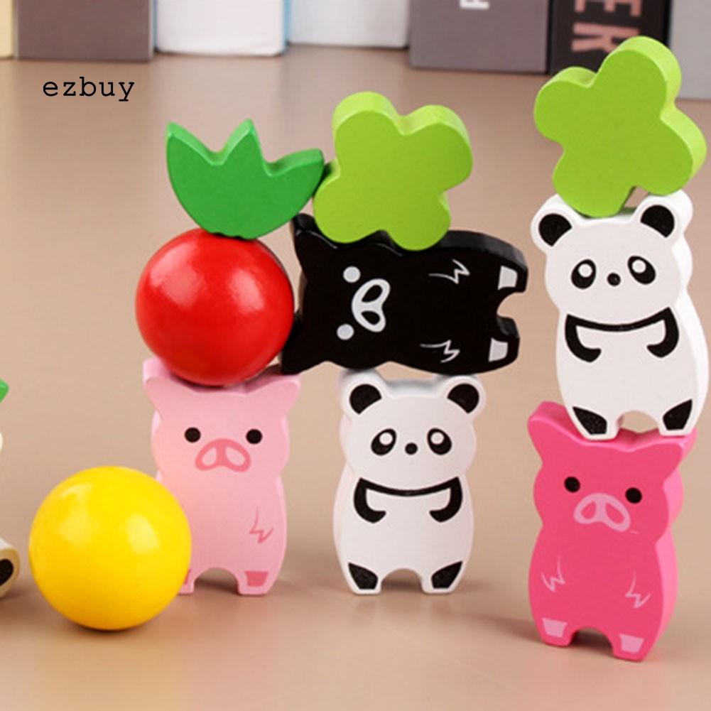 Bộ Đồ Chơi Xếp Hình Động Vật Bằng Gỗ