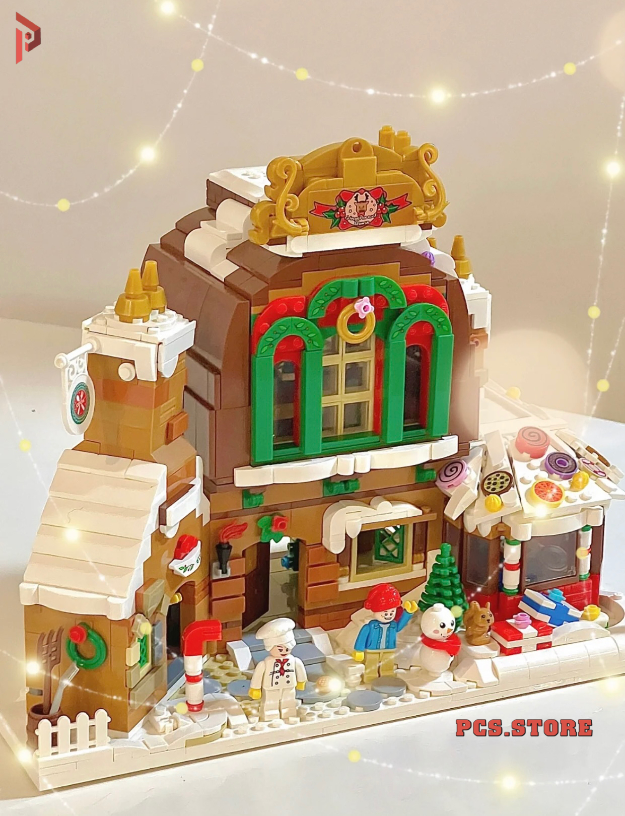 Đồ Chơi Lắp Ráp Mô Hình Ngôi Nhà Bánh Gừng Noel - PCS STORE