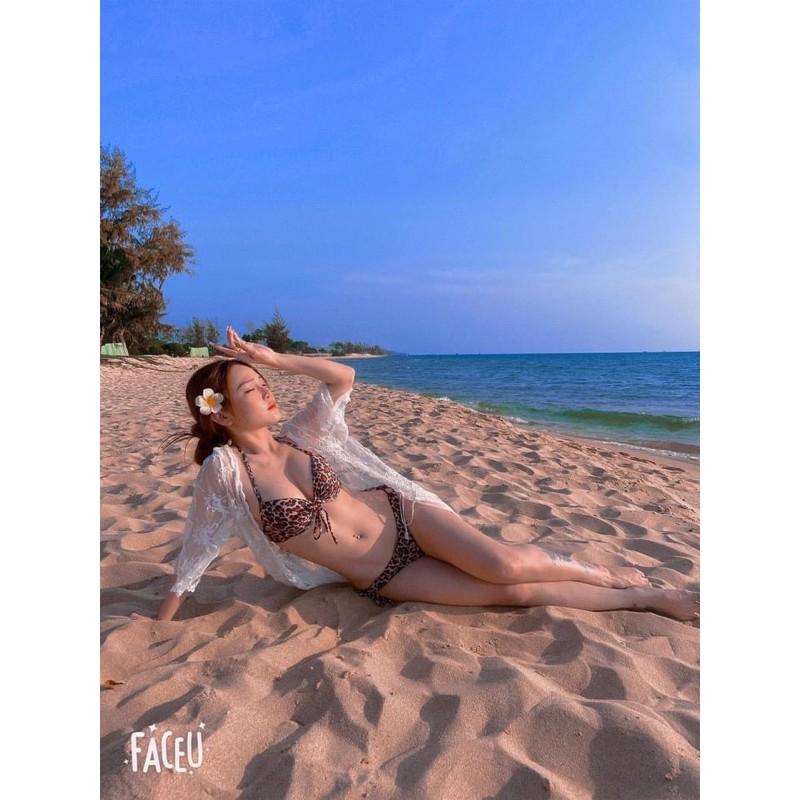 Bikini da beo mút ngực dày