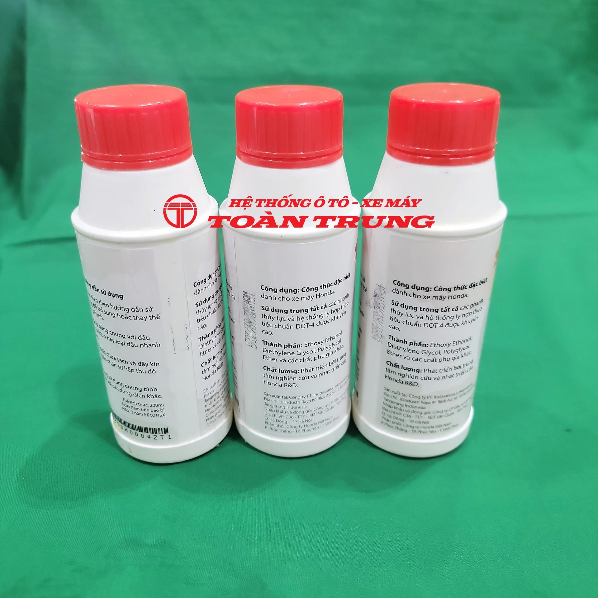 Dầu phanh Seiken DOT 4 - lon 0,2L chính hãƞg Honda &quot;08203M9938ZT1&quot;