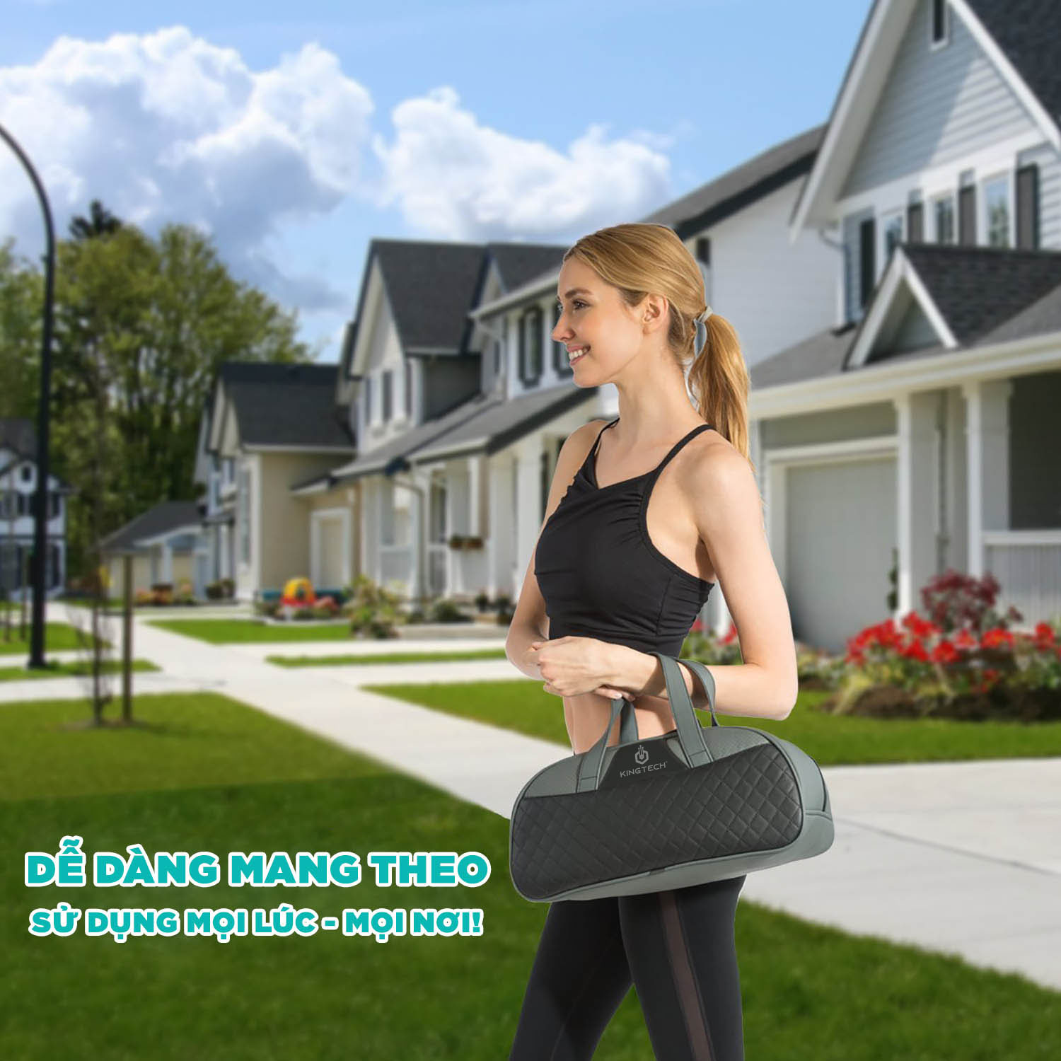 Máy Massage Toàn Thân Cao Cấp 3D KINGTECH KS460 - Đai Mát xa Nhiệt Chuyên Sâu Cho Cổ, Vai Gáy, Lưng, Chân - Tiện Sử Dụng Tại Nhà, Văn Phòng, Du Lịch - Chính Hãng
