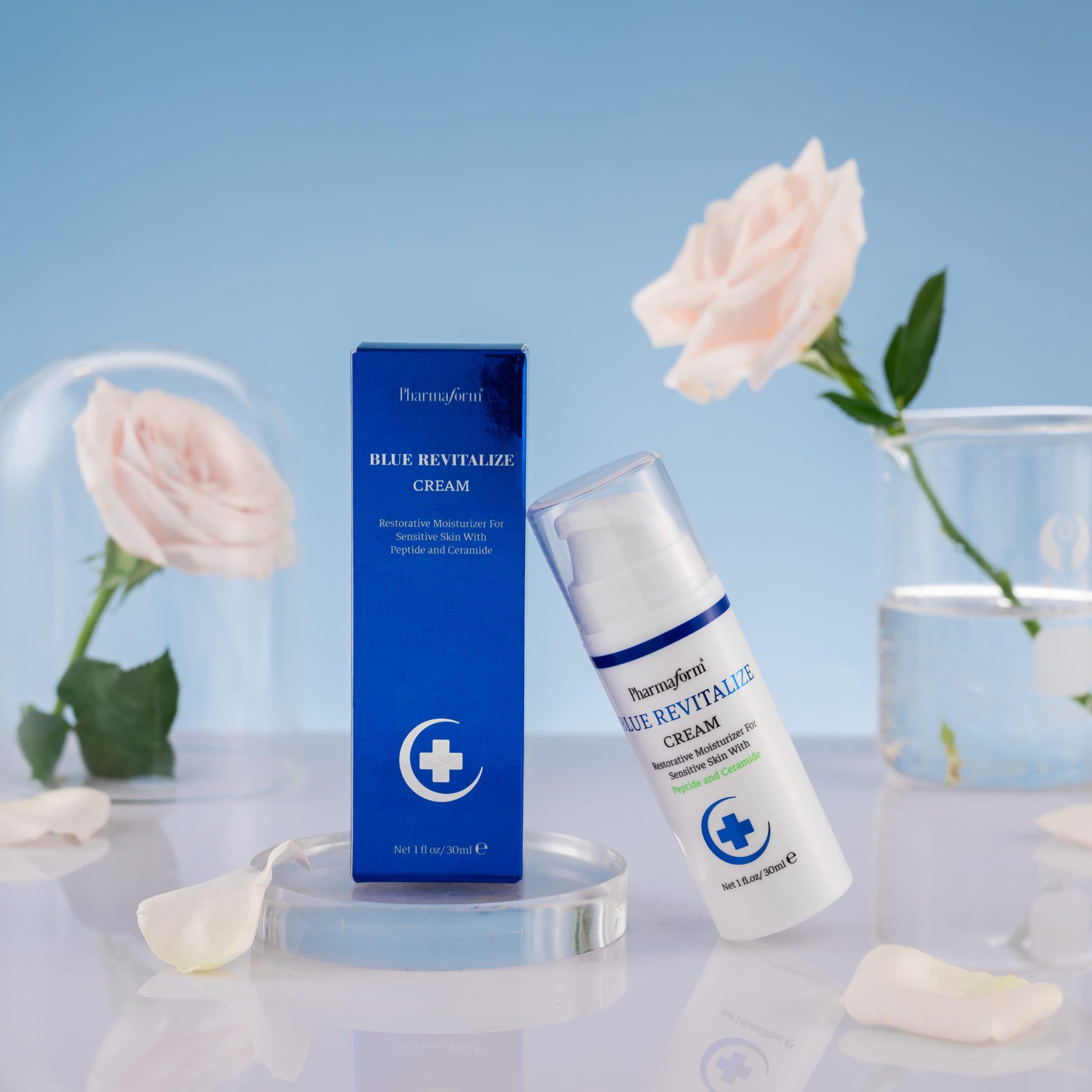 Kem dưỡng ẩm phục hồi chống ánh sáng xanh Pharmaform Blue Revitalize 30ml