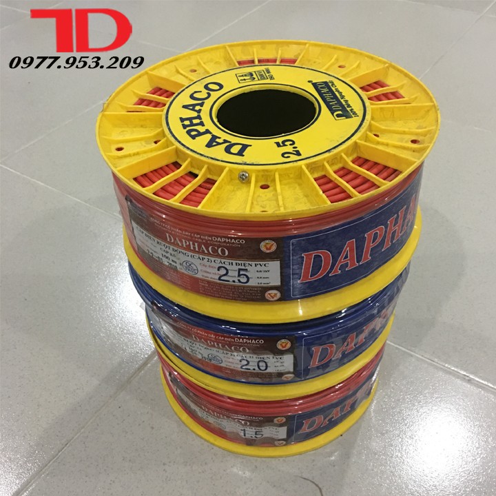 DÂY ĐIỆN ĐƠN DAPHACO 1.5 - 100 MÉT