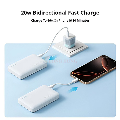 Combo sạc dự phòng Cuktech Power Bank 1C 10000mAh 20W + Đế sạc POGO Plug 7.5W CP122M - Hàng chính hãng
